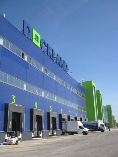 Подъемное оборудование для логистического центра Dockland